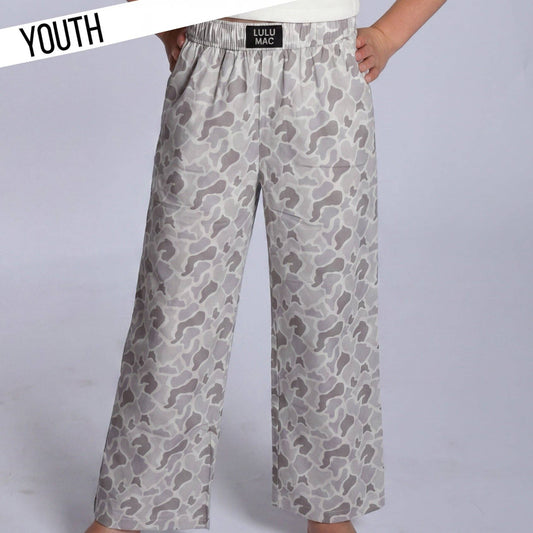 LULU MAC WHITE CAMO-Kids Pants