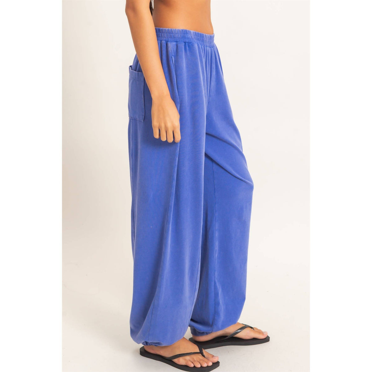 Double Zero Mineral Wash Elastic Waist Jogger Pants