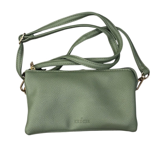 New Kedzie Crossbody Bag In Olive Green With Adjustable Strap