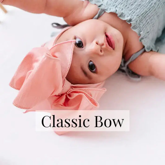 Baby Bling® Faux Silk Big Classic Bow on soft nylon headband
