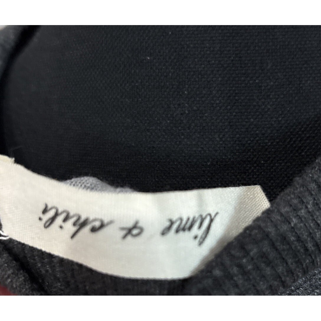 Lime & Chili Orange And Gray Striped Sweater Size Small