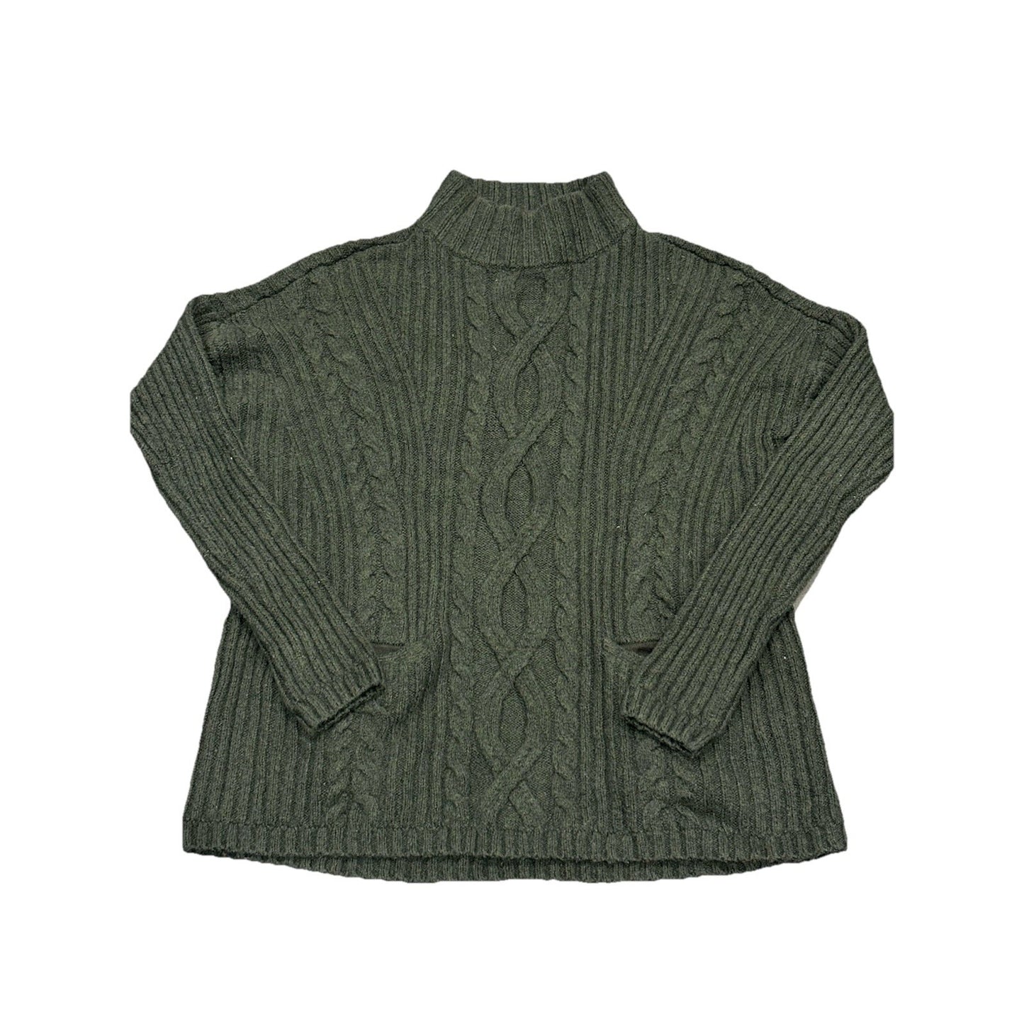 Abercrombie And Fitch Hunter Green Cable Sweater Size Small