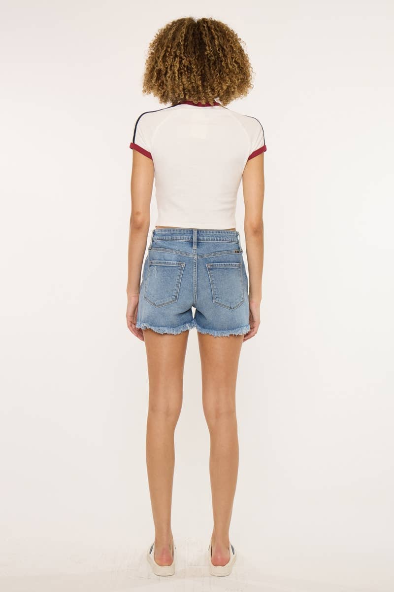 KAN CAN HIGH RISE MOM SHORTSKC20075M