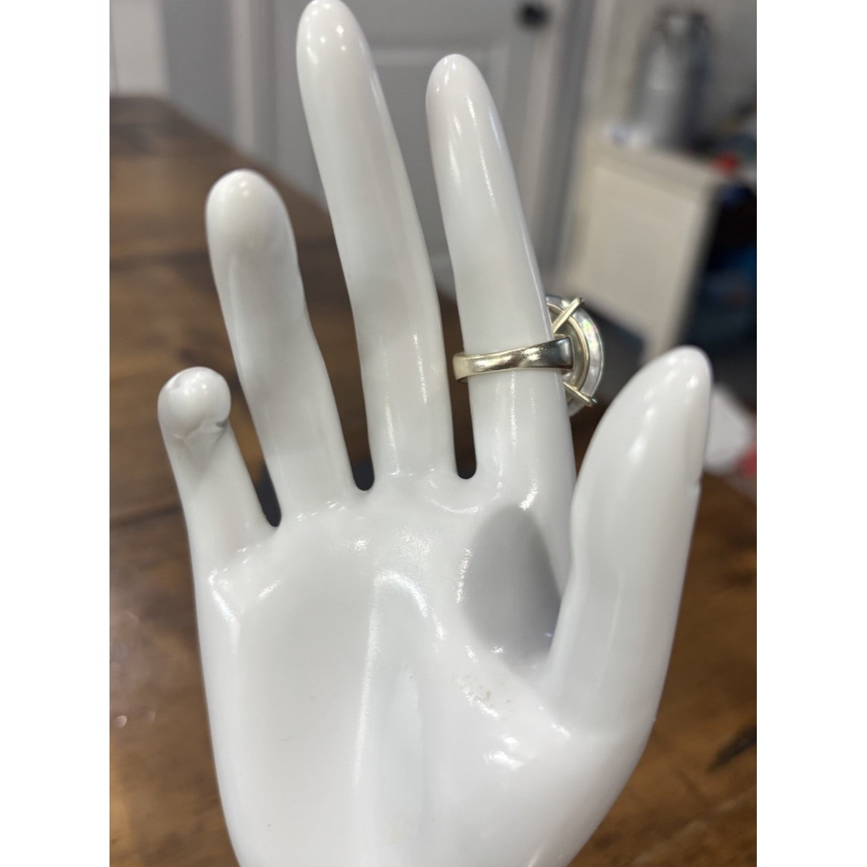 Kendra Scott Jolie Cocktail Ring In Gray Illusion Size 7