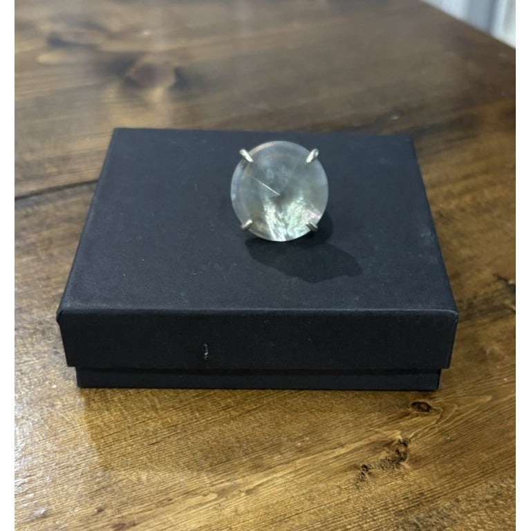 Kendra Scott Jolie Cocktail Ring In Gray Illusion Size 7