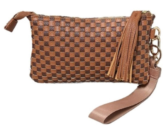 Woven Wristlet Clutch