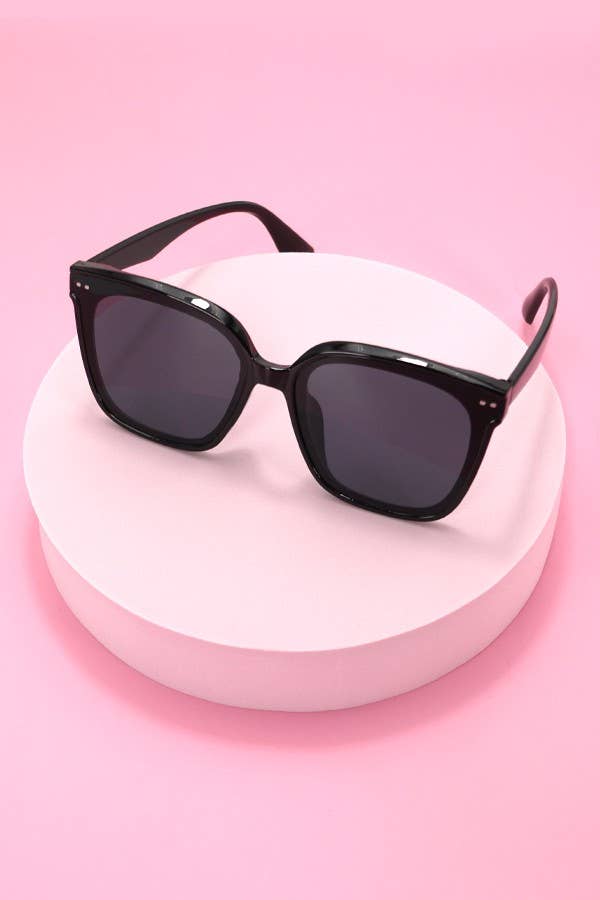 ACETATE SQUARE CATEYE SUNGLASSES