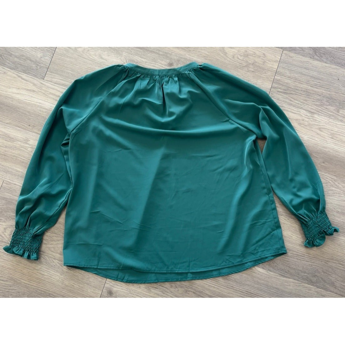 Zeagoo Emerald Long sleeve Blouse Size 2XL