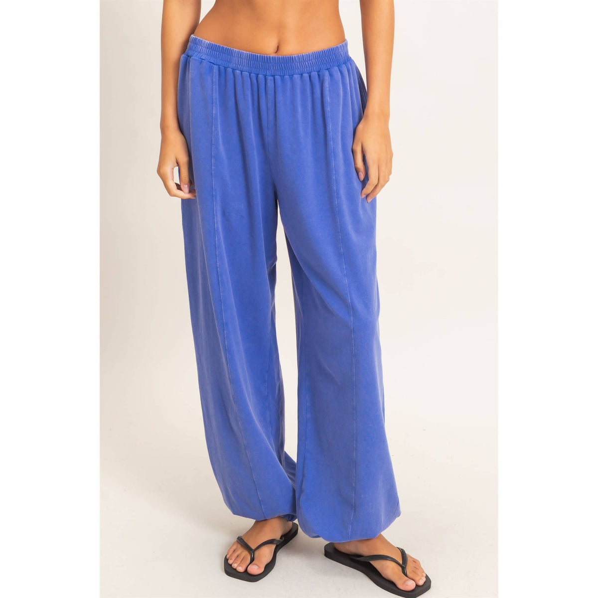 Double Zero Mineral Wash Elastic Waist Jogger Pants
