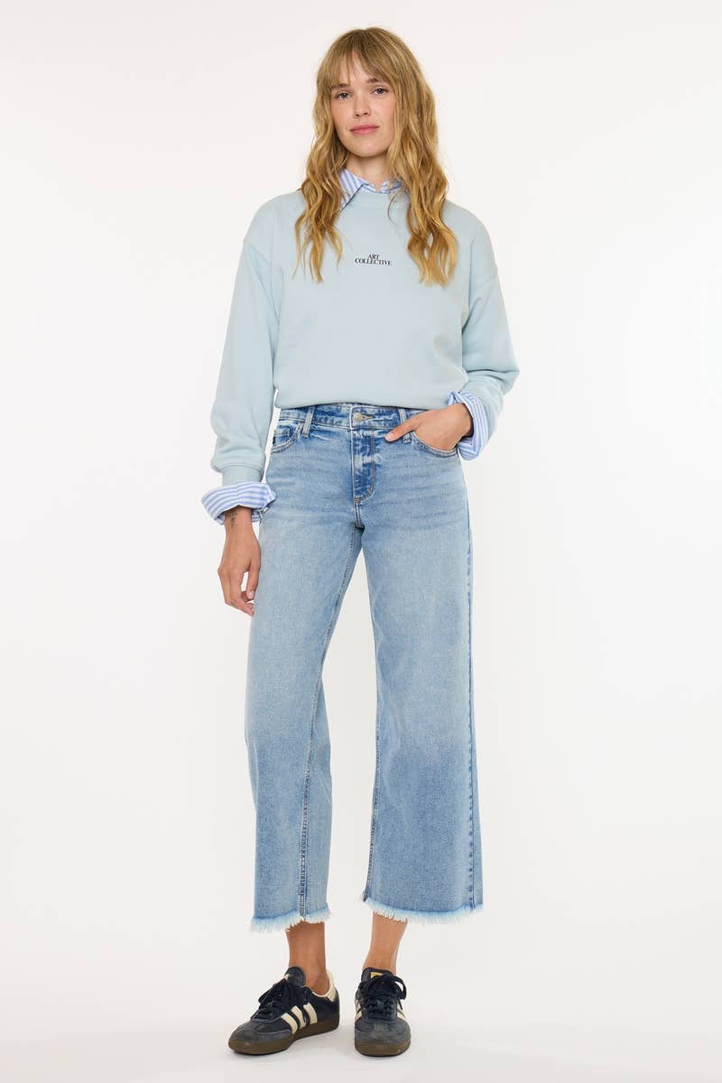 Kan Can CRATER MID RISE CROP WIDE-KC20116L