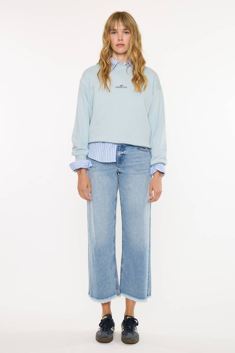 Kan Can CRATER MID RISE CROP WIDE-KC20116L