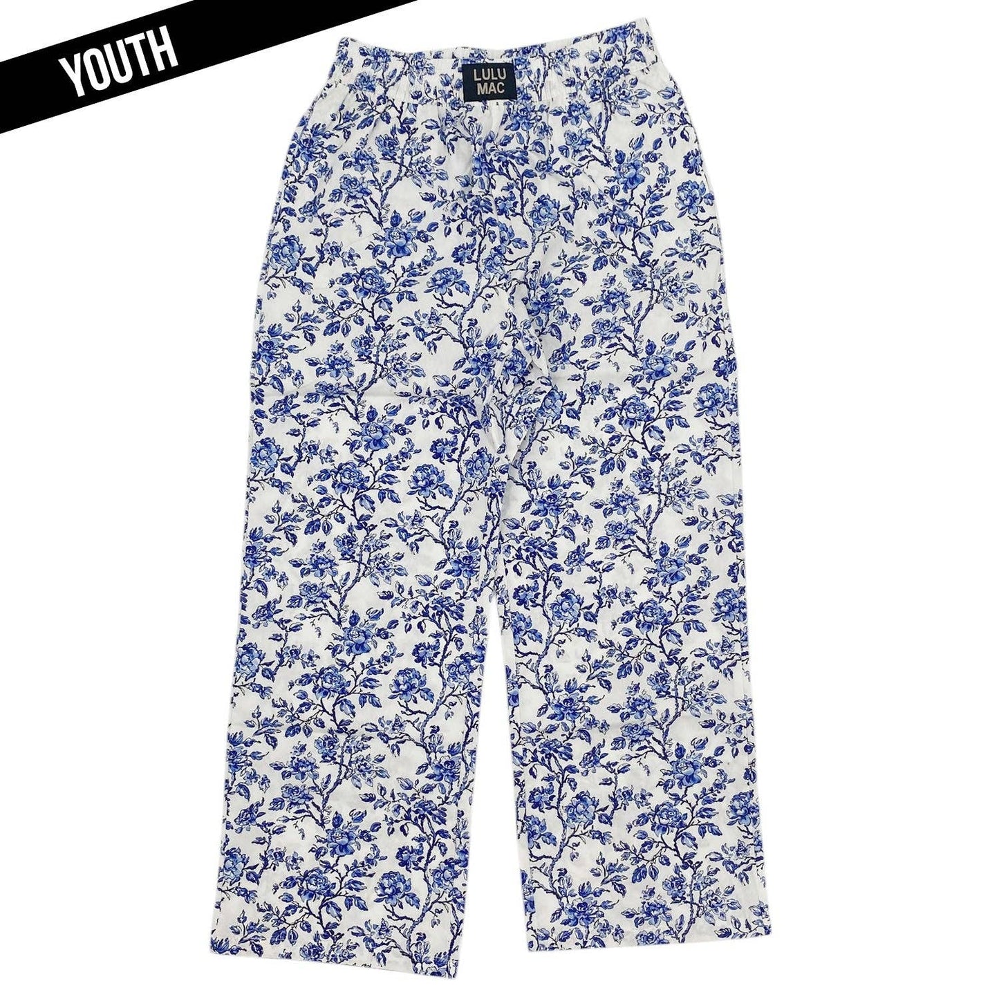 LULU MAC Blue Floral-Kids Pants