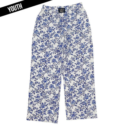 LULU MAC Blue Floral-Kids Pants