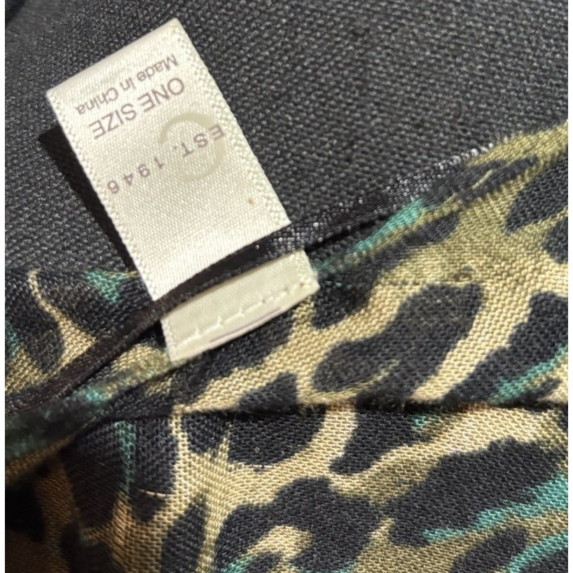 Established 1946 Green Leopard Kimono One Size