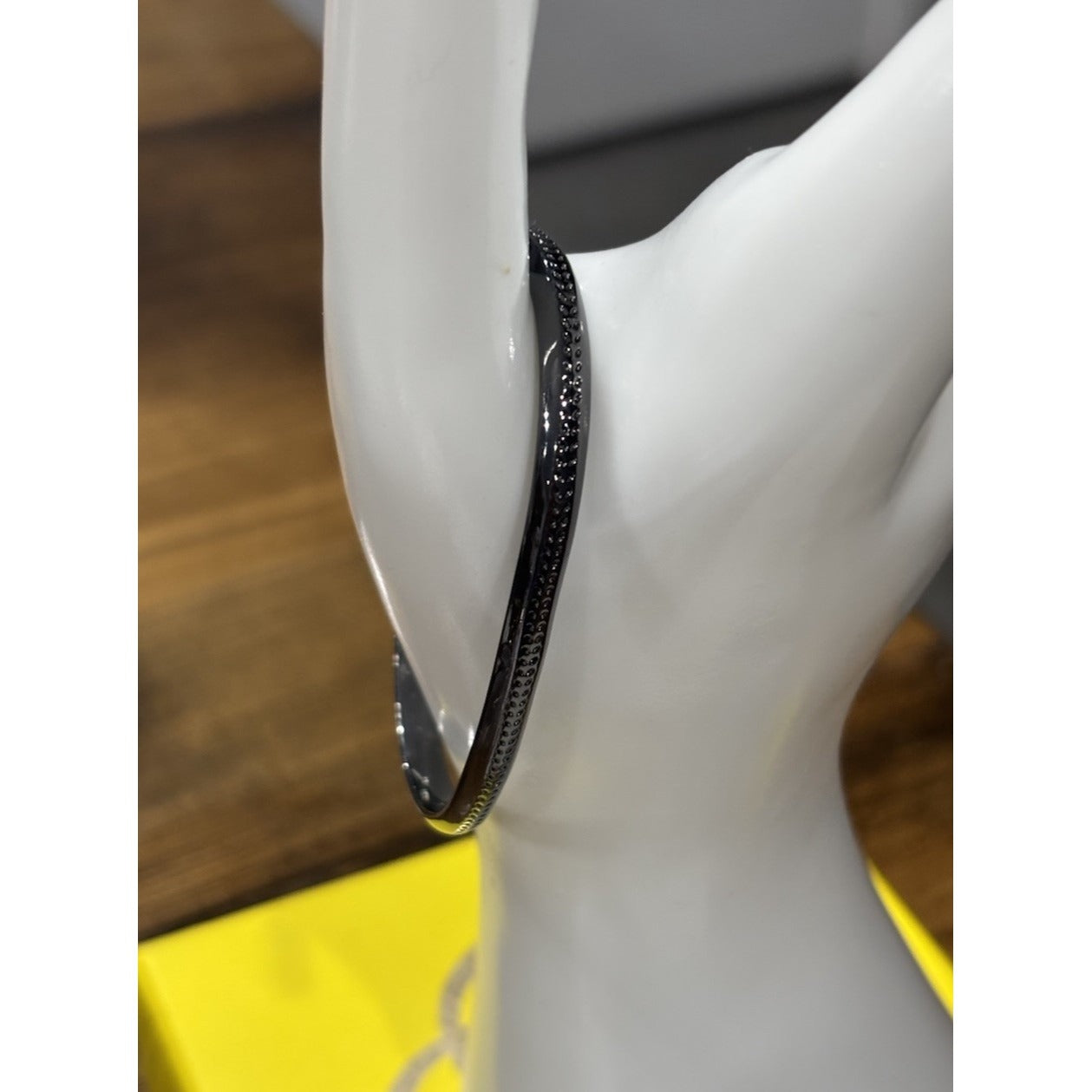 Kendra Scott Elton Pinch Cuff Bracelet In Gunmetal Abalone Shell Adjustable