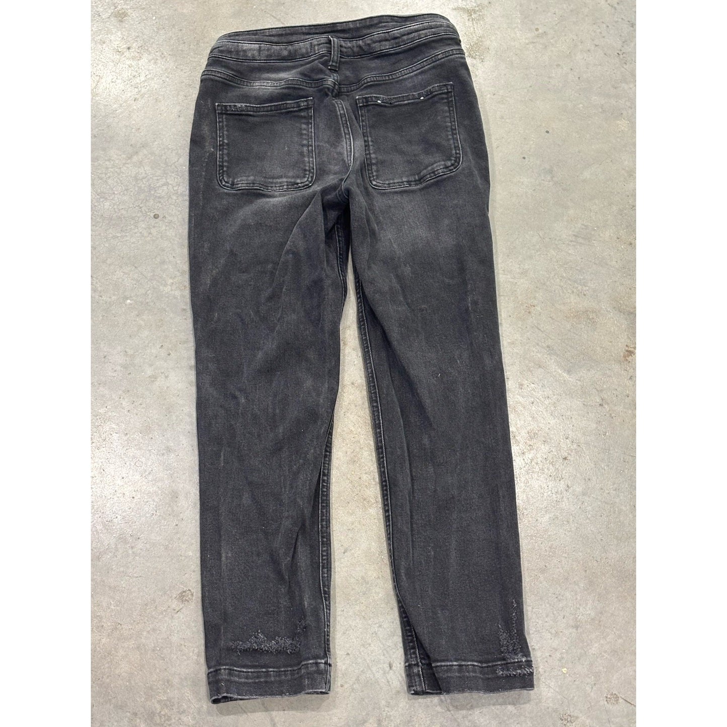 Pilcro and the Letterpress Anthropologie Black Denim High Rise Slim Jeans 28