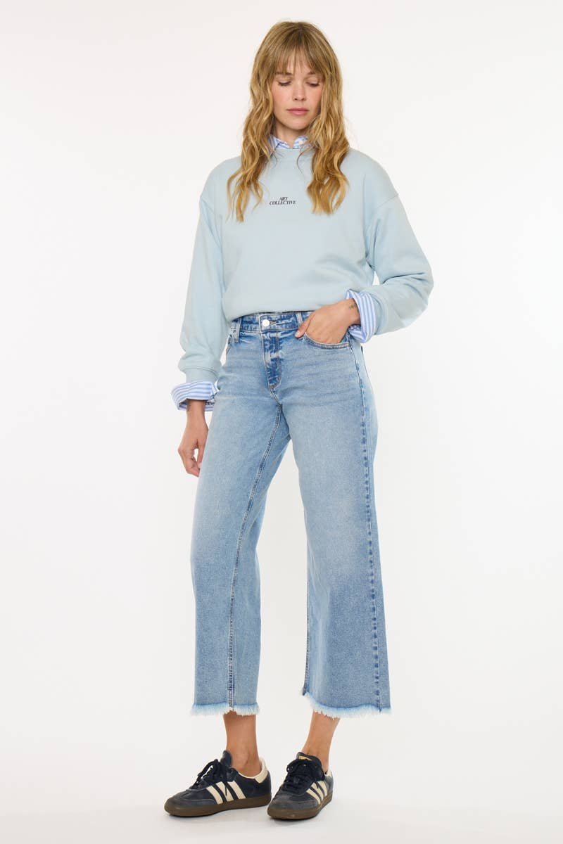 Kan Can CRATER MID RISE CROP WIDE-KC20116L