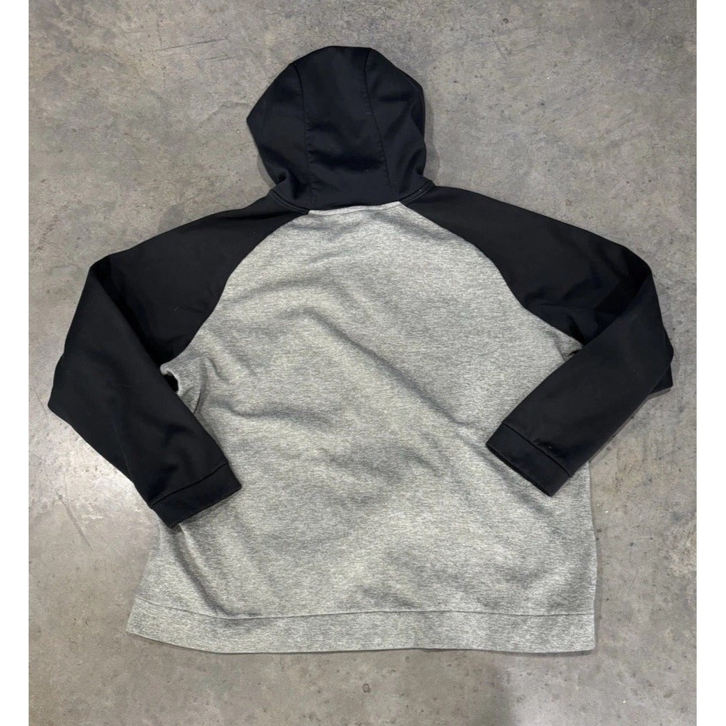 Nike Boy's Dri-Fit Pullover Training Hoodie, Grey/Black, Size: XXL