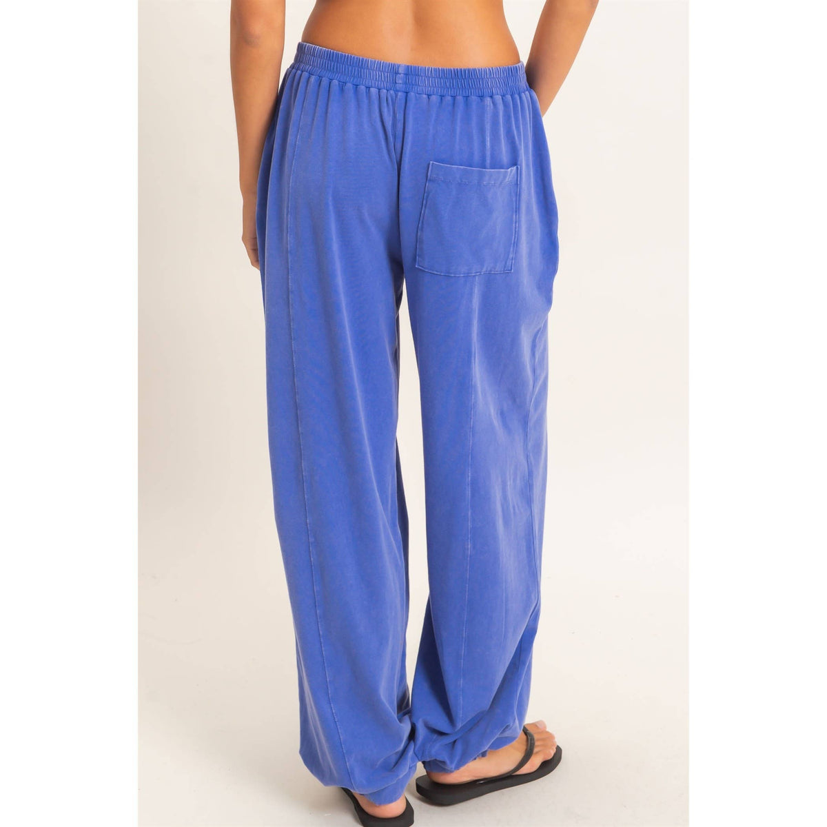 Double Zero Mineral Wash Elastic Waist Jogger Pants