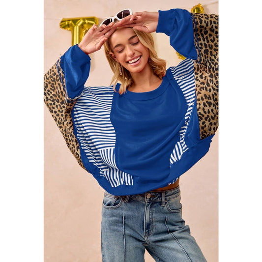 BiBi GAMEDAY THEME STRIPE MIX AND MATCH TOP