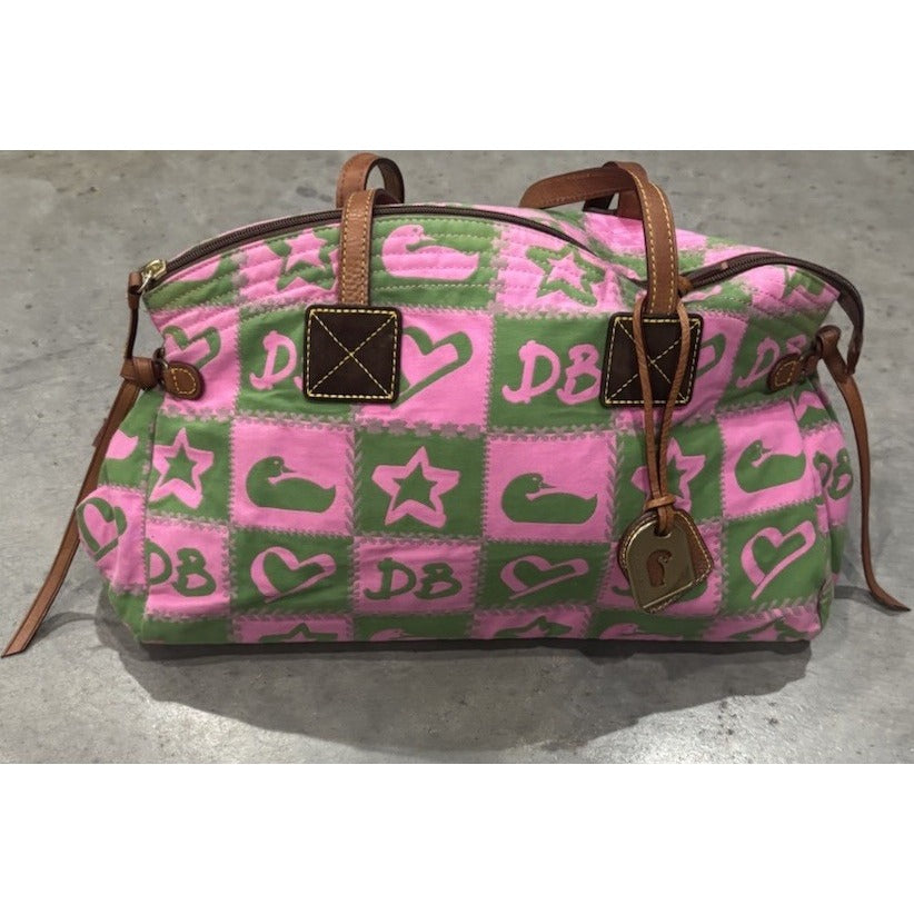 Dooney And Bourke Betty Bag In Pink And Green