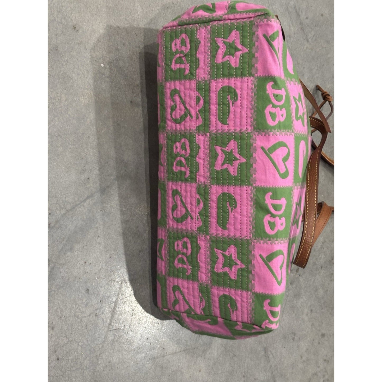 Dooney And Bourke Betty Bag In Pink And Green