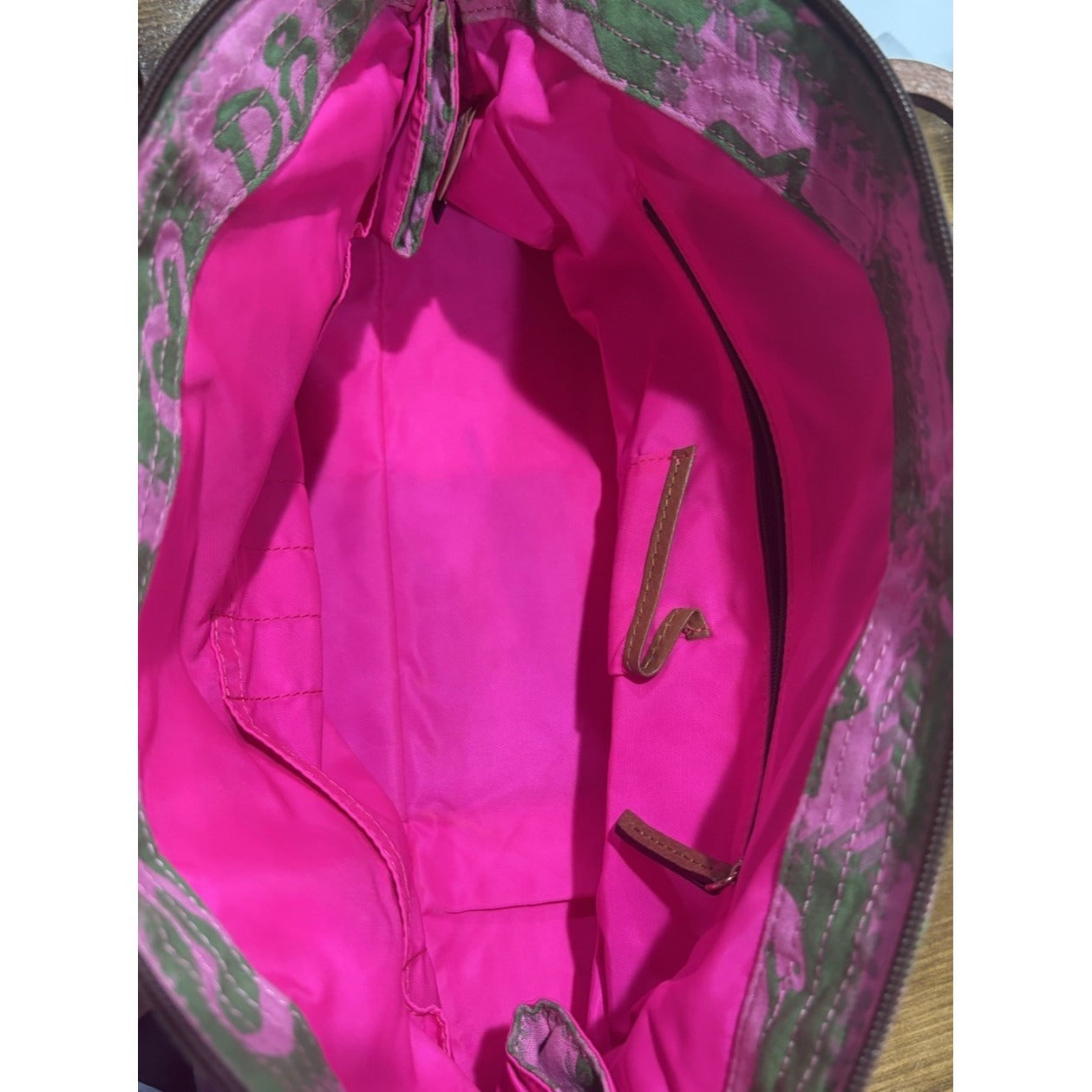 Dooney And Bourke Betty Bag In Pink And Green