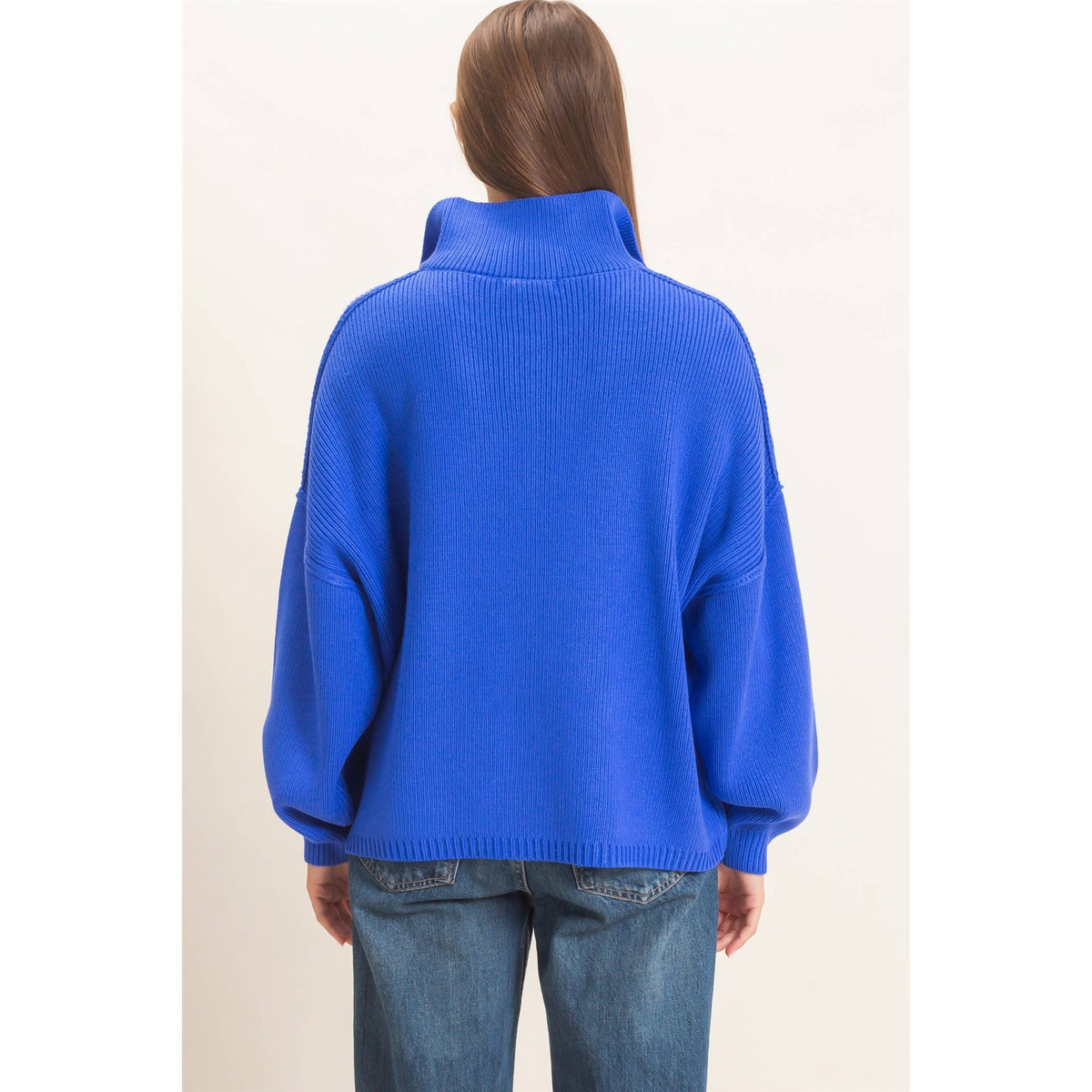 High Neck Oversized Cardigan