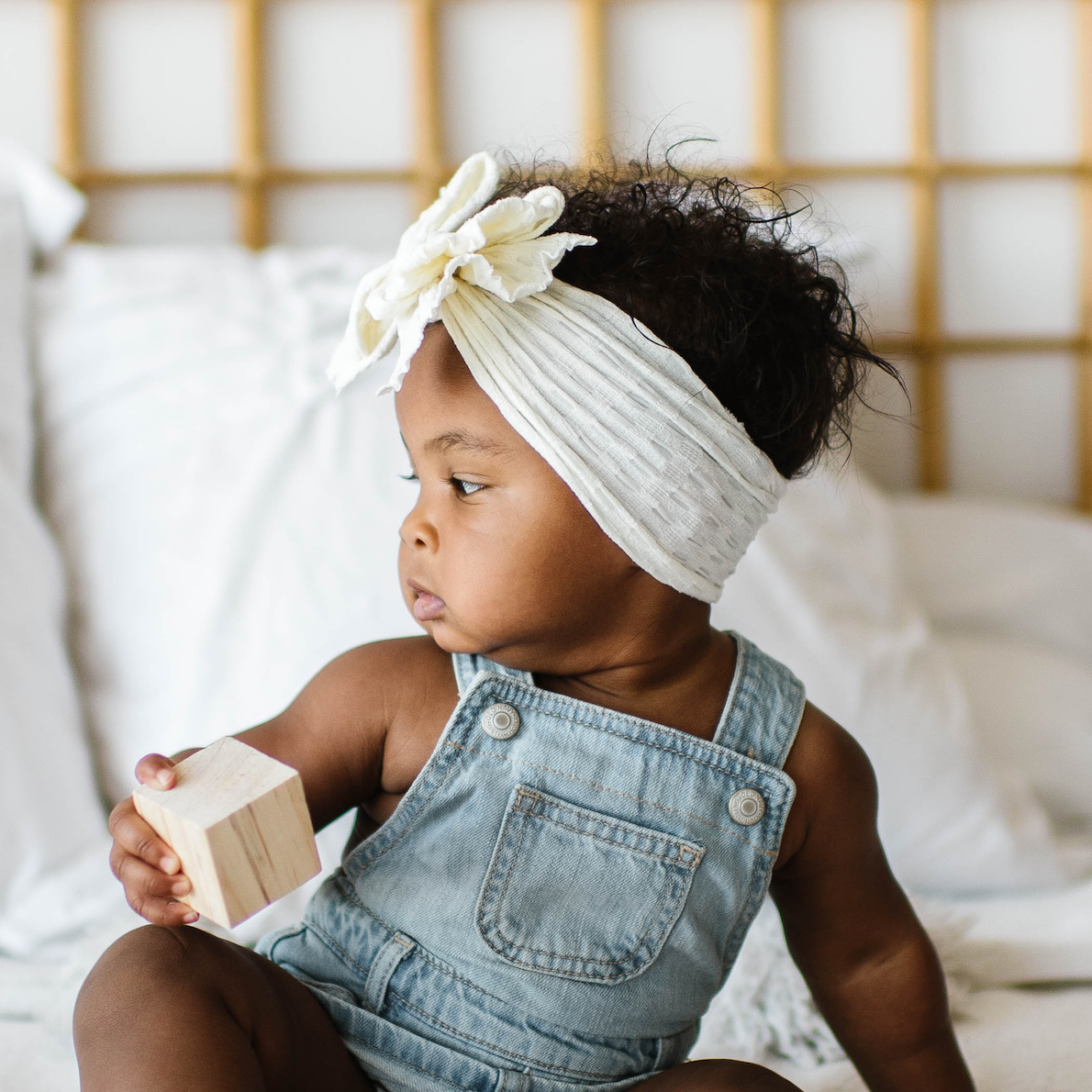 Baby Bling® Waffle FAB® textured soft nylon bow headband