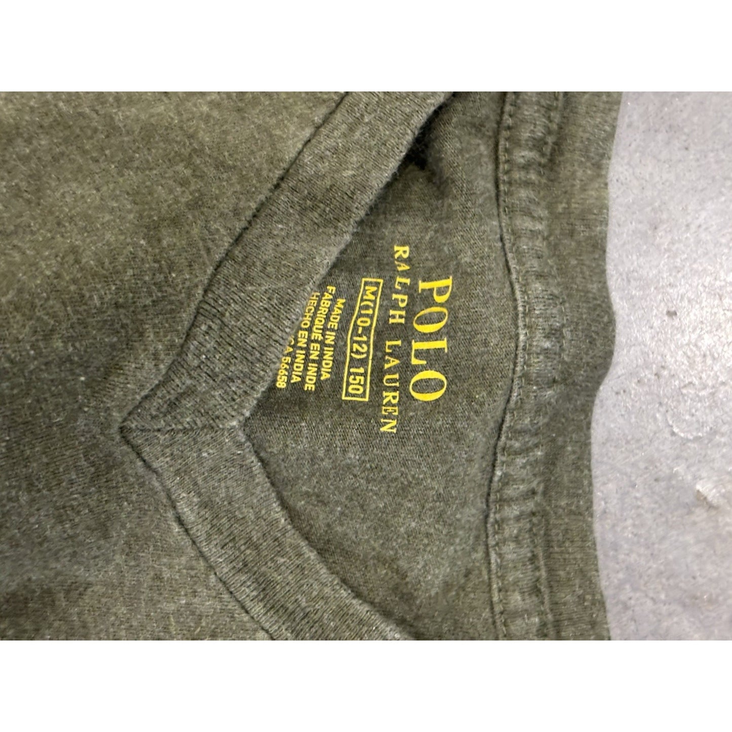 polo ralph lauren V Neck Long Sleeve Tshirt Green Boys Size Medium