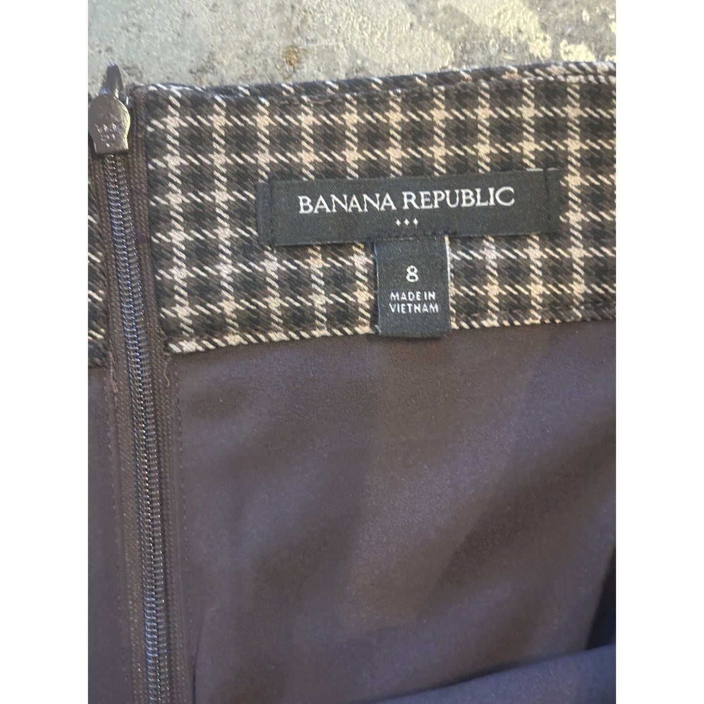 Banana Republic Houndstooth Skirt Size 8