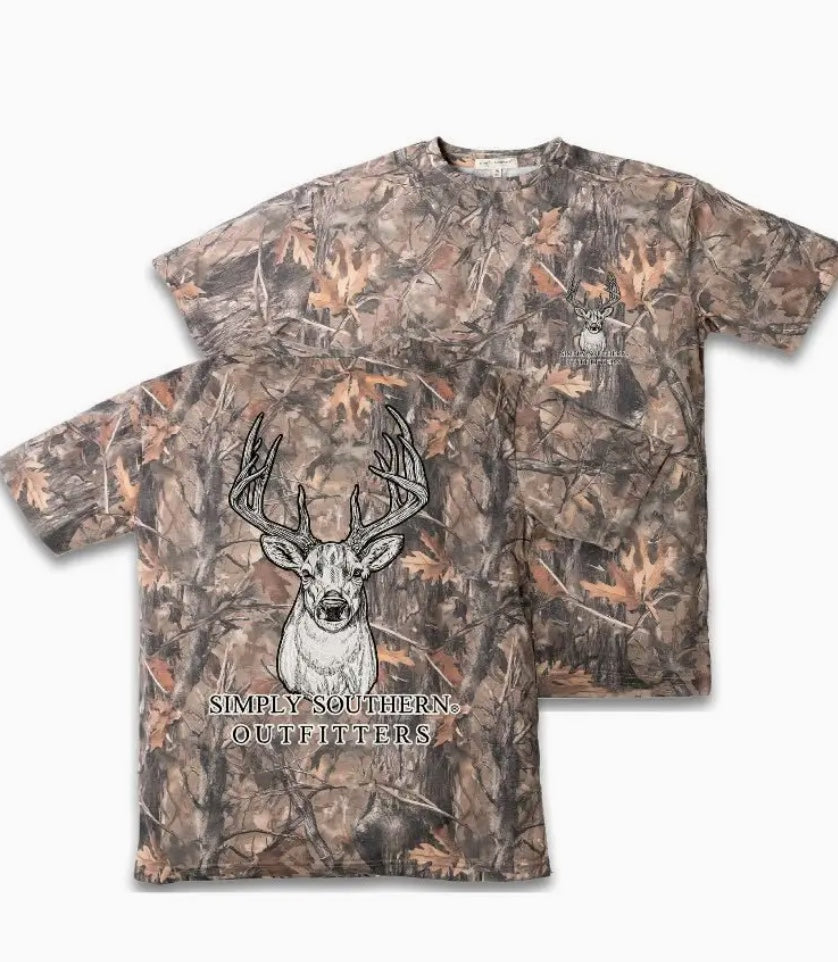 Simply Southern Youth Deer Camo Shirt