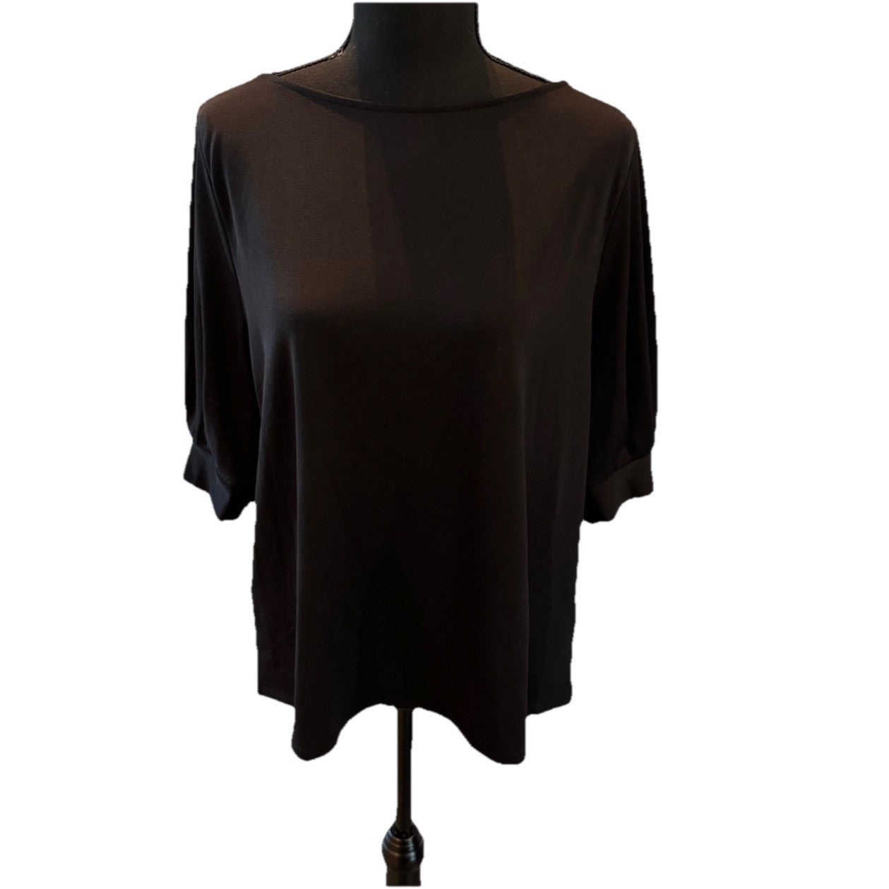 H&M Black Short Sleeve Blouse Size Large