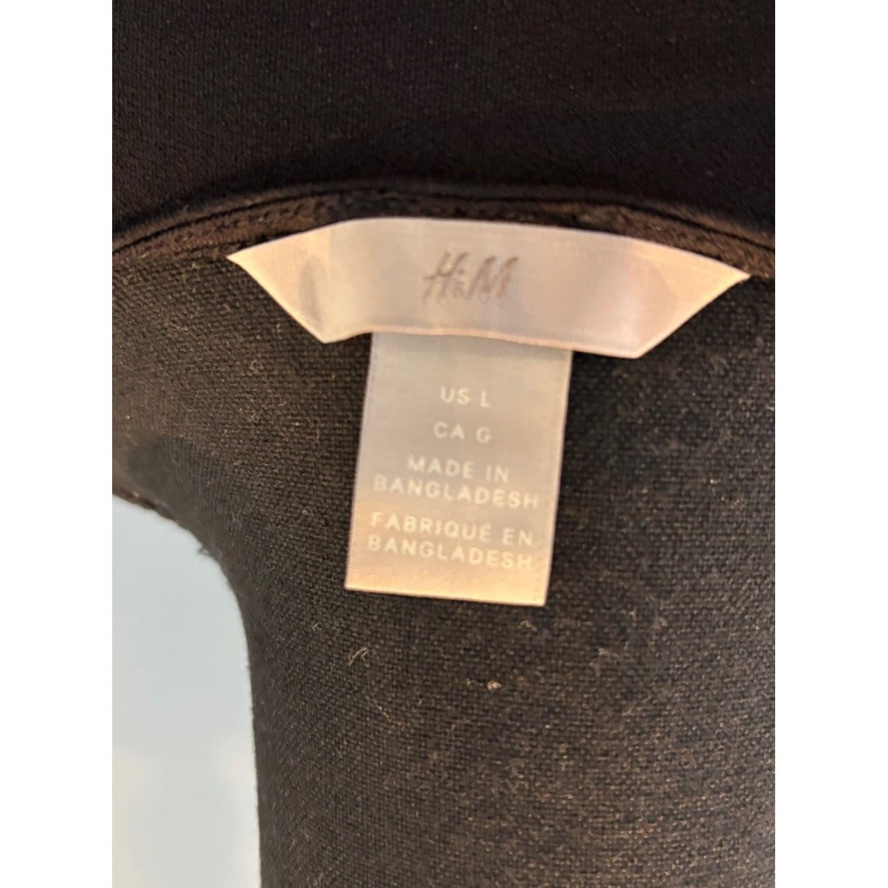 H&M Black Short Sleeve Blouse Size Large