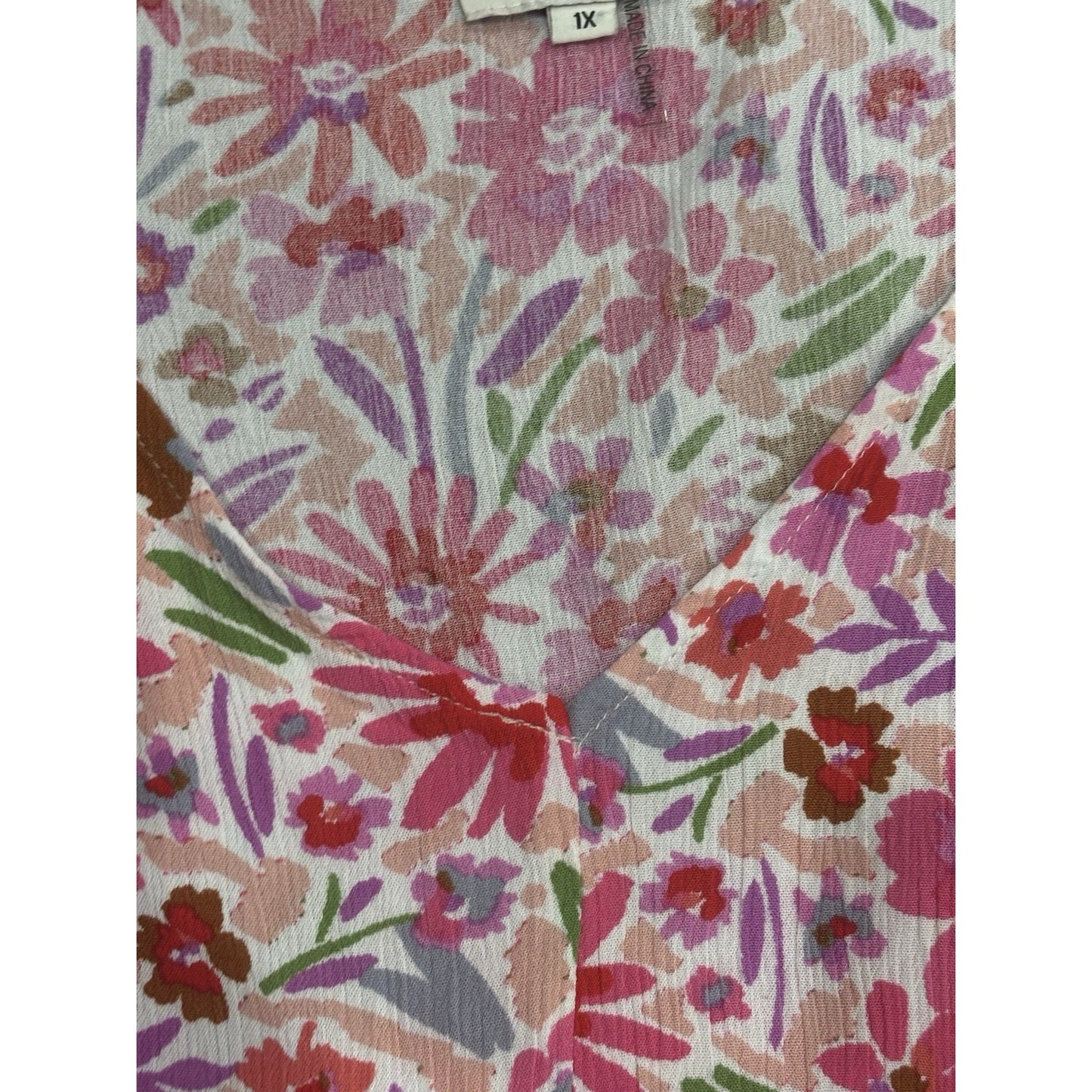 Andree By Units Floral Dress Pink Size 1X