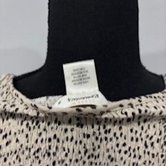 Urban Romantiques Peplum Chetah Blouse Long Sleeve Size Medium