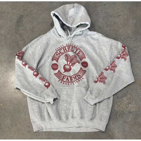 Schrute Farms The Office Hoodie Small Gray Dwight Shrute Bed Breakfast Winery L