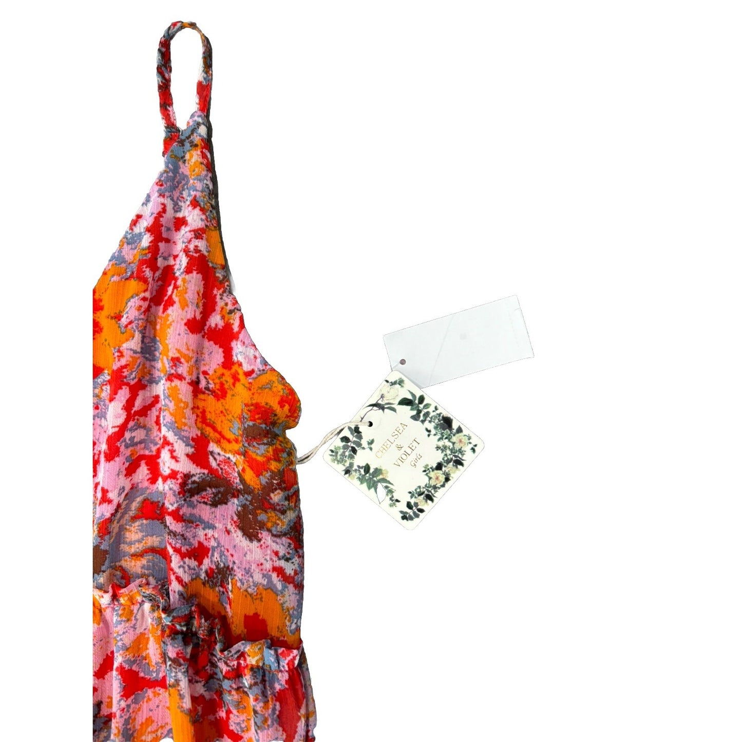 NWT Chelsea & Violet Midi Boho Floral Girls Dress Size Large