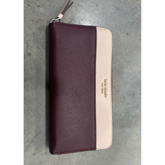 Kate Spade Cameron Rose Smoke And Pink Street Wallet