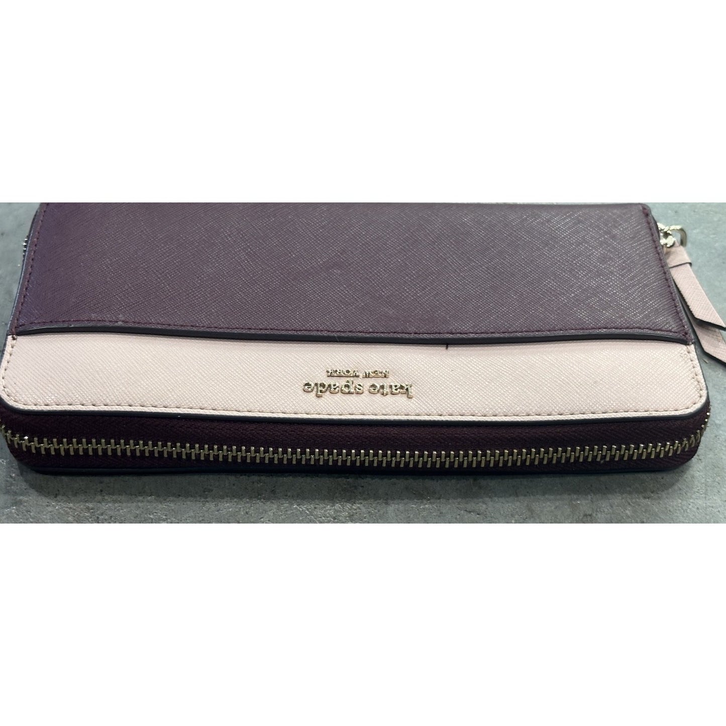 Kate Spade Cameron Rose Smoke And Pink Street Wallet