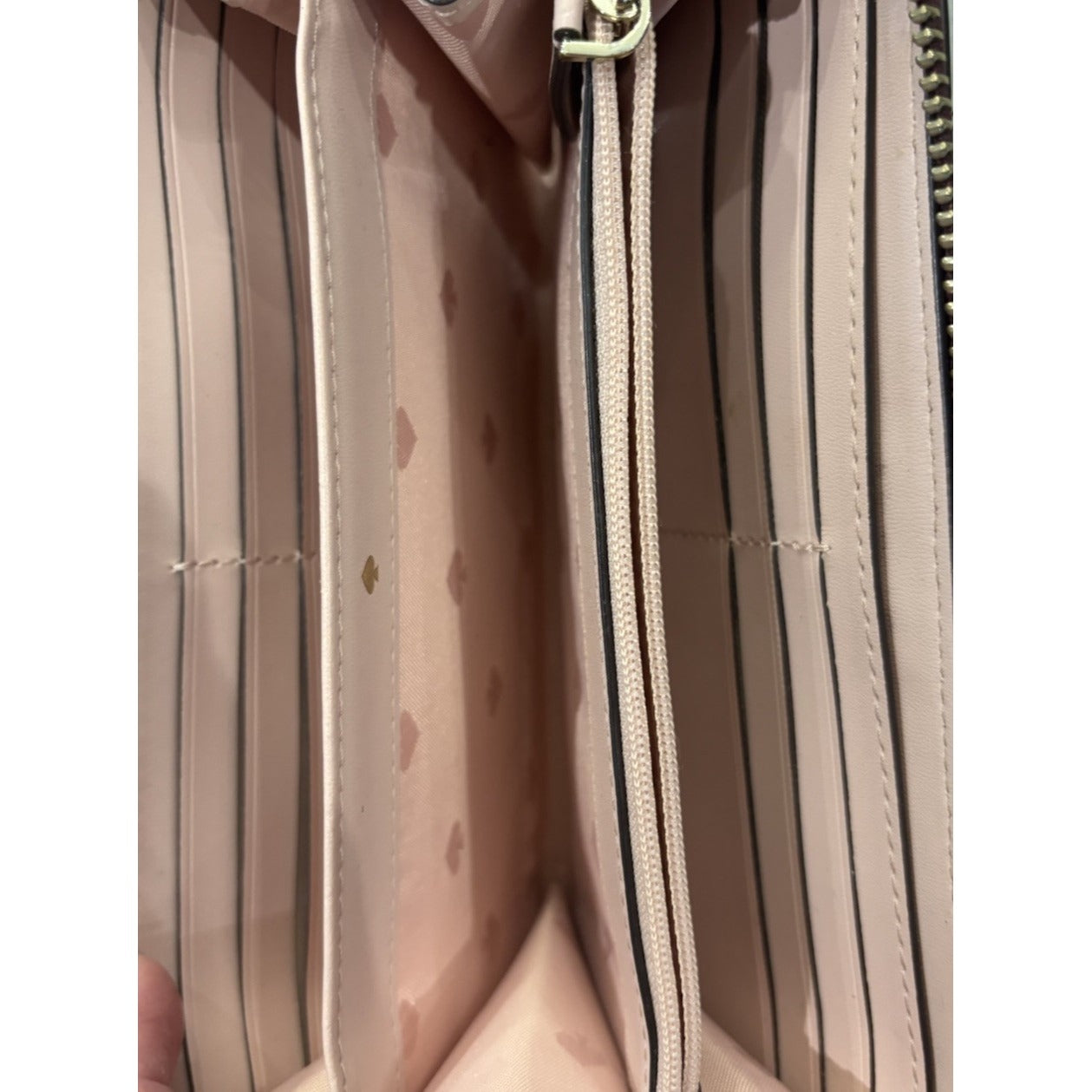 Kate Spade Cameron Rose Smoke And Pink Street Wallet