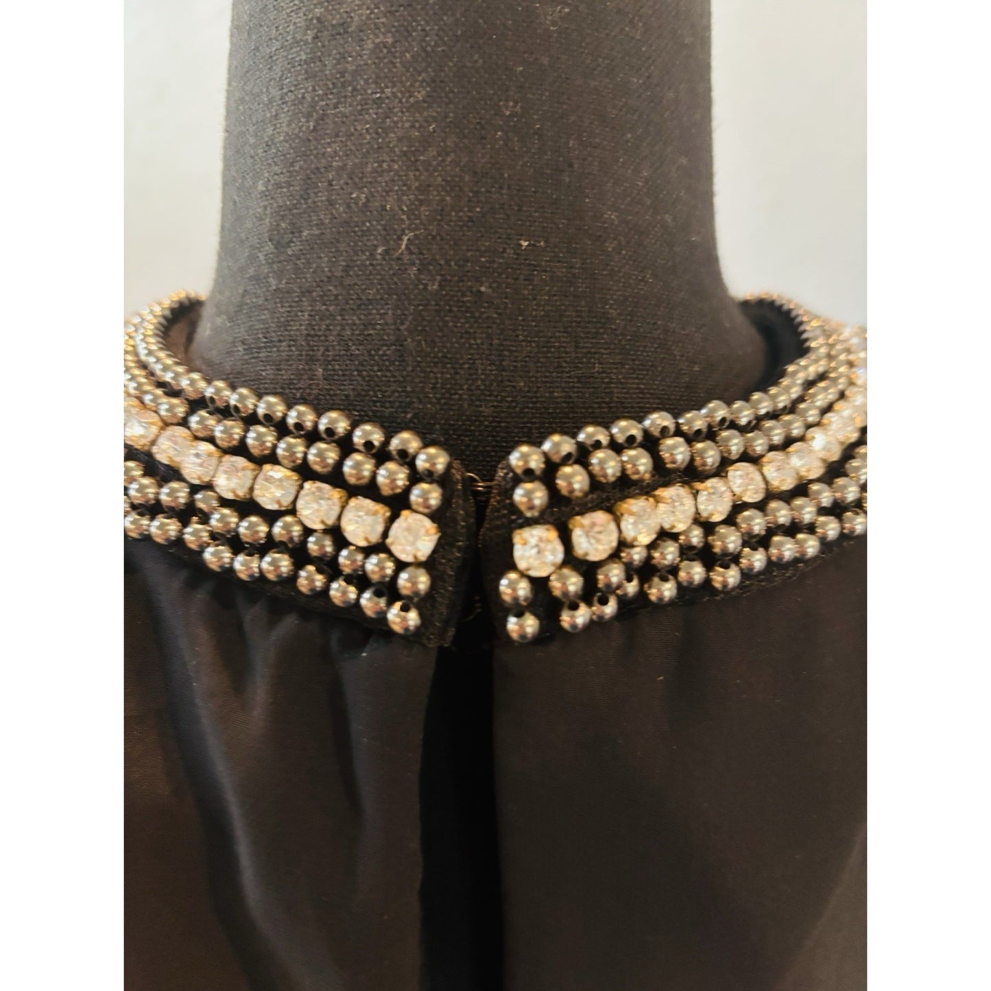 Collections Dress Barn Formal Dress Black And Silver Pearl Accents