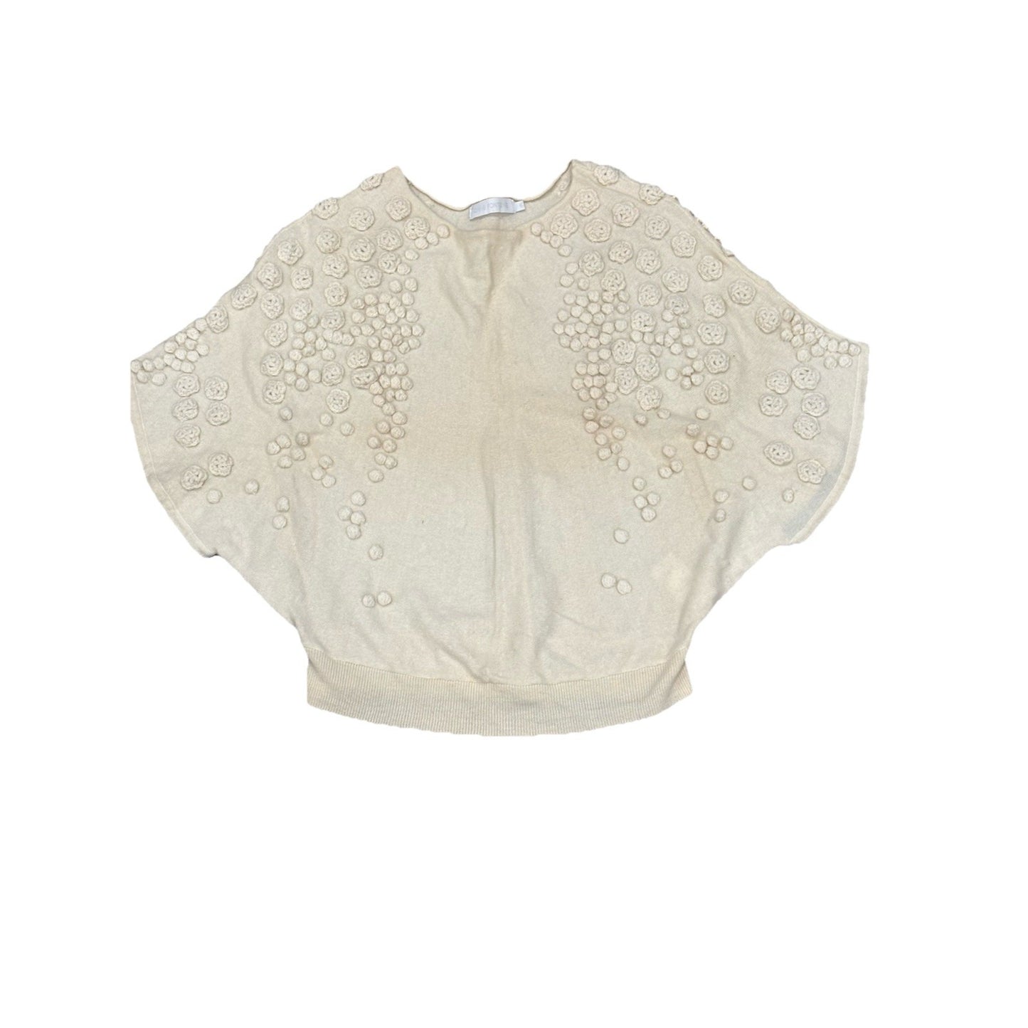 Anne Fontaine Sweater Cream Size 38 US Size 10 Laine Wool