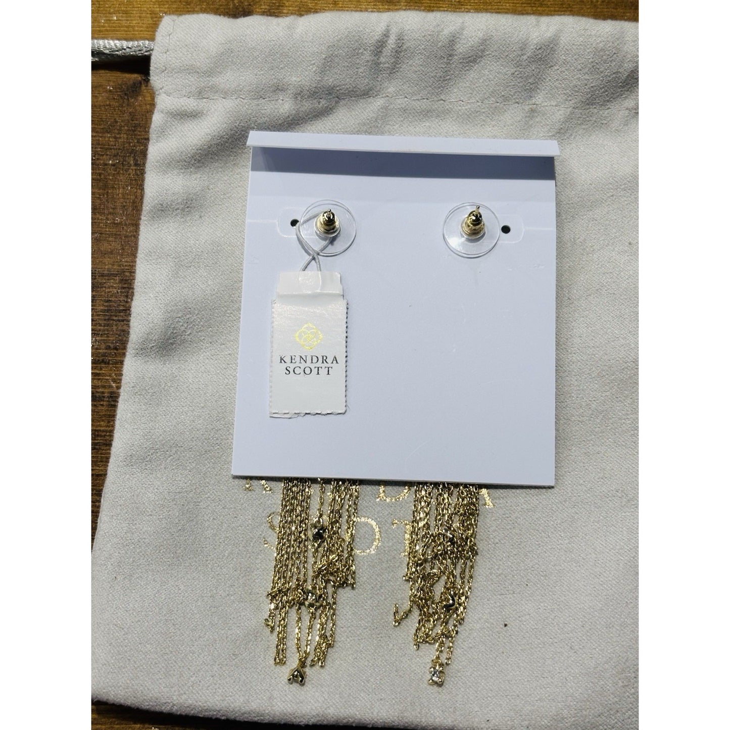 Kendra Scott Madelyn Pearl Fringe Drop Dangle Statement Earrings NWT