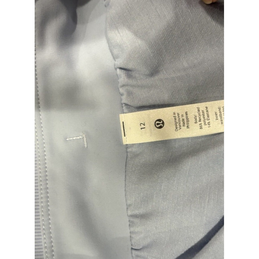 Lululemon Beyond The Studio Cropped Lined Light Blue Pants Size 12