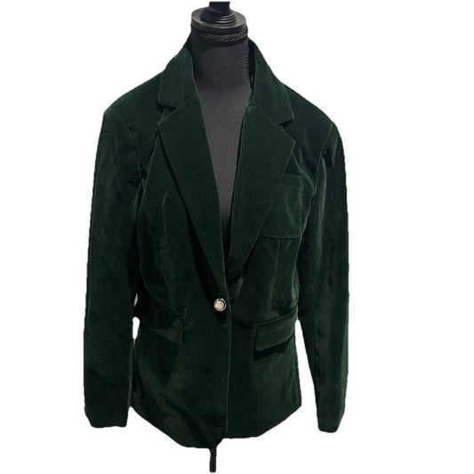 Green Velvet Blazer Size Large