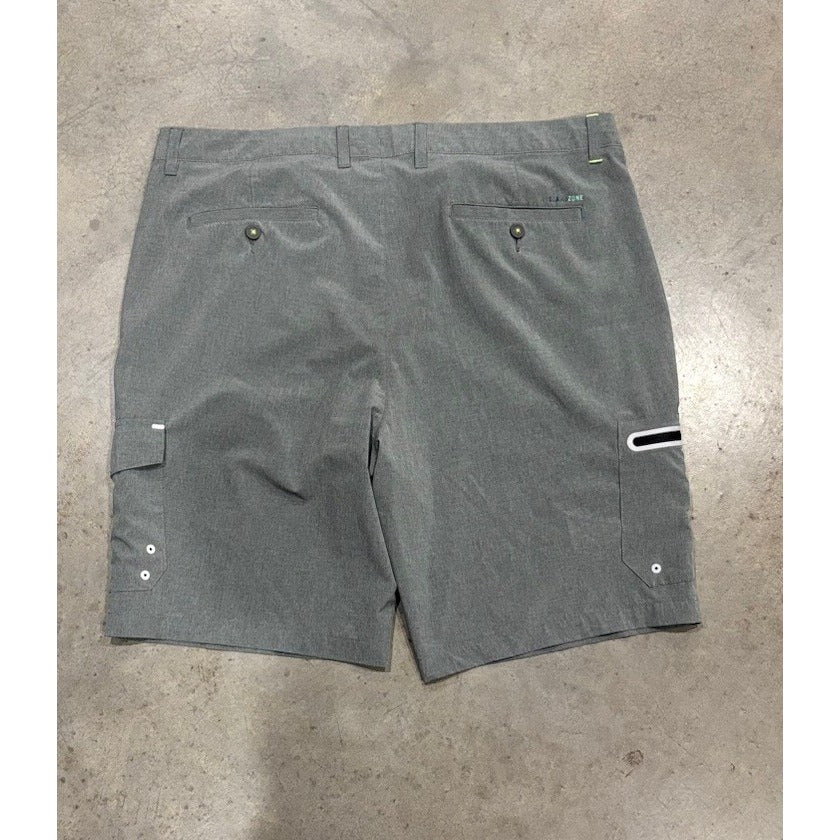 Tommy Bahama Cargo Shorts Gray IslandZone Quick Dry UPF 30+ Chino Stretch Sz 40