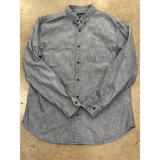 Banana Republic Mens Grant Fit Long Sleeve Button-Up Shirt XL