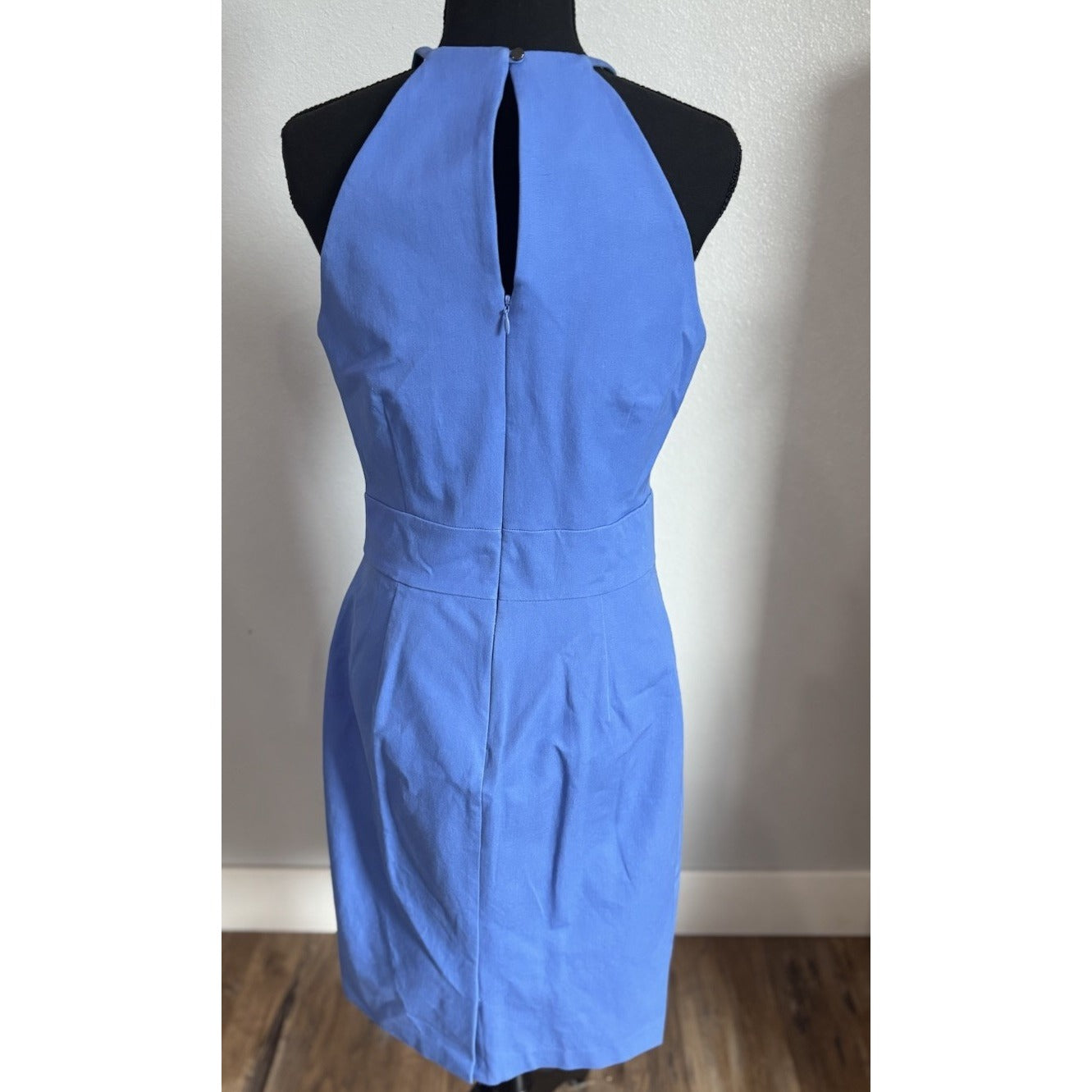 Banana Republic Bi-Stretch Racer-Neck Sheath Dress Blue Size 8