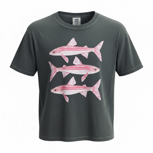Lainey Paige Hot Pink Sardine Shirt Comfort Colors